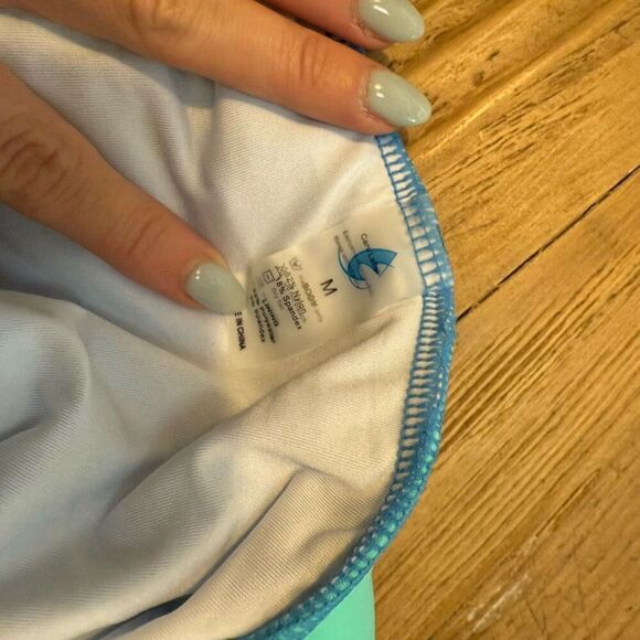 2 piece blue high waisted swimsuit size medium - Picture 7 of 7